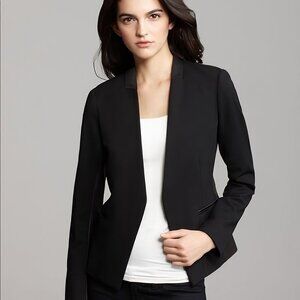 Theory Lanai Blazer with Leather Trim (size 0)